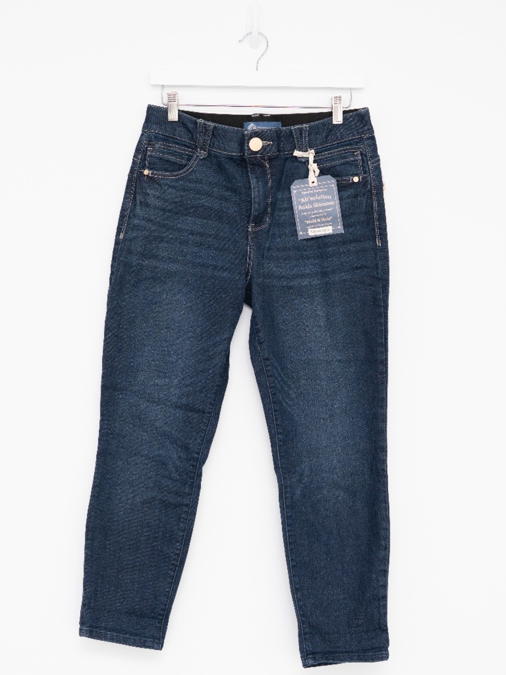 Democracy - “Ab”solution Ankle Skimmer Jeans Petite 10P Dark Wash